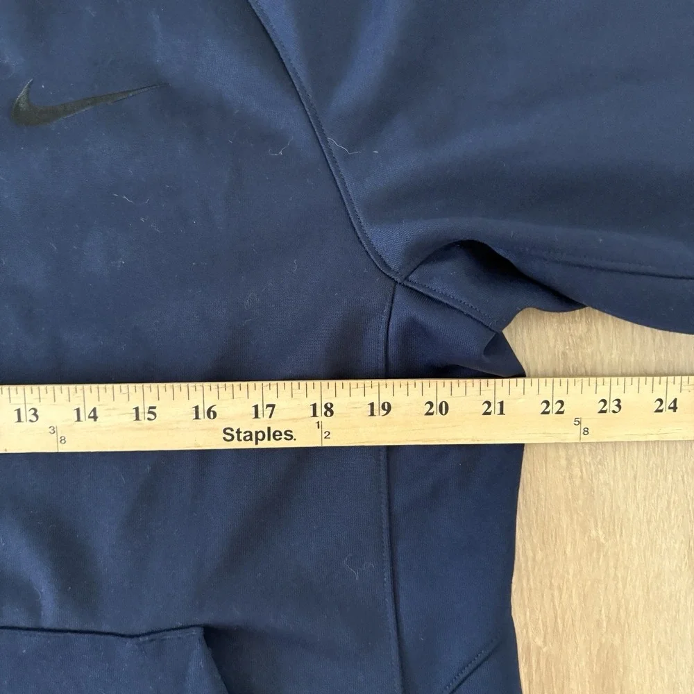 Nike Men's Sz Medium Dri-FIT Spotlight Short Sleeve Hoodie BV3607 Navy Blue